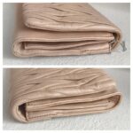 Miu Miu Matelasse Clutch Nude Nappa Leather With Gold Hardware #GUCLU-3 - Image 9