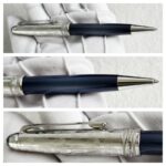 Mont Blanc Around The World in 80days Ballpoint 164 Meisterstuck Doue +Sartorial Notepad Holder with Zip Around Black+PenPouch #GUCEY-1 - Image 6