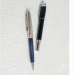 Mont Blanc Around The World in 80days Ballpoint 164 Meisterstuck Doue +Sartorial Notepad Holder with Zip Around Black+PenPouch #GUCEY-1 - Image 2
