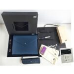 Mont Blanc Around The World in 80days Ballpoint 164 Meisterstuck Doue +Sartorial Notepad Holder with Zip Around Black+PenPouch #GUCEY-1 - Image 3