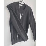 Valentino VLTN Intarsia Sweater Black Virgin Wool Mix Cashmere  #RSLY-165 - Image 5