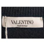 Valentino VLTN Intarsia Sweater Black Virgin Wool Mix Cashmere  #RSLY-165 - Image 10