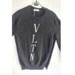 Valentino VLTN Intarsia Sweater Black Virgin Wool Mix Cashmere  #RSLY-165 - Image 3